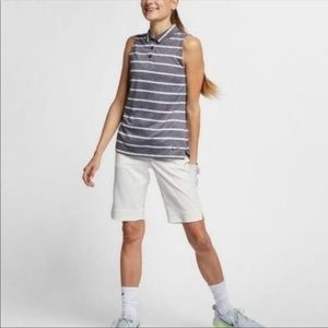 Nike Women’s Flex UV Victory 10” Dri Fit Golf Shorts Size Small Tan Beige